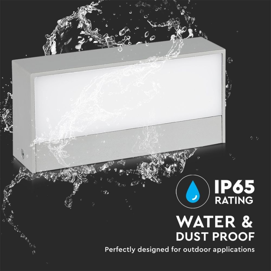 Iluminação de parede exterior LED LED/12W/230V 6400K IP65