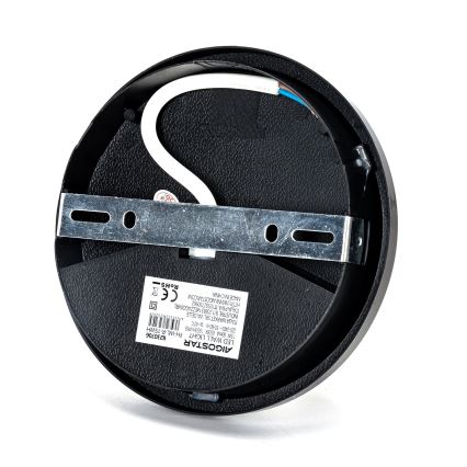 Iluminação de parede exterior LED LED/15W/230V 6500K diâmetro 15,5 cm preto IP65