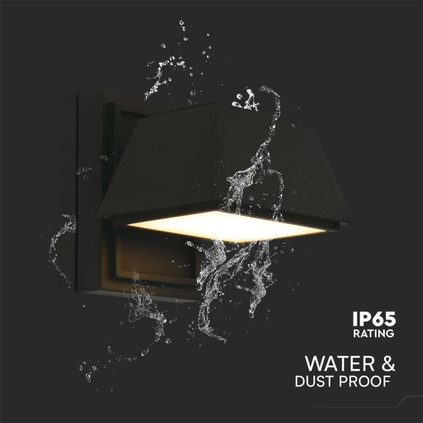 Iluminação de parede exterior LED LED/15W/230V IP65 4000K preto