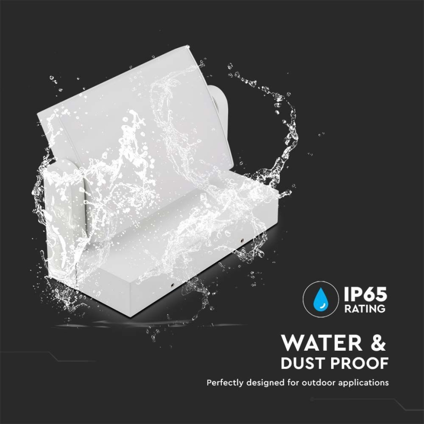 Iluminação de parede exterior LED LED/17W/230V 3000K IP65 branco