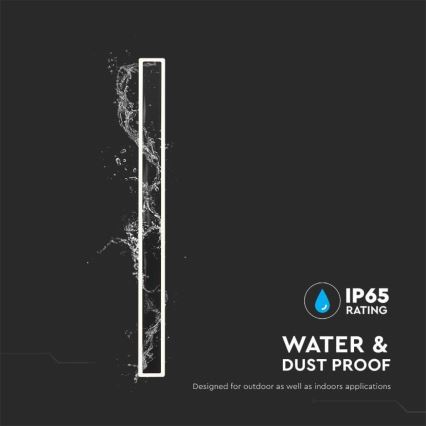 Iluminação de parede exterior LED LED/17W/230V 3000K IP65 preto