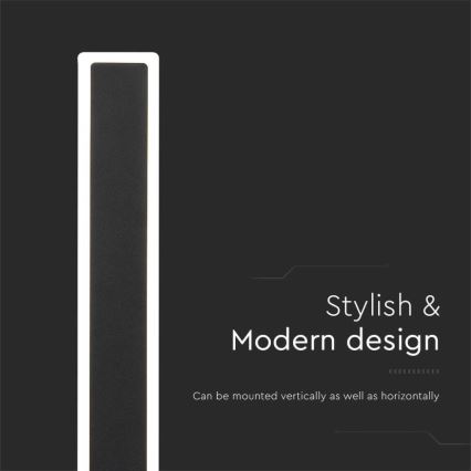 Iluminação de parede exterior LED LED/17W/230V 3000K IP65 preto