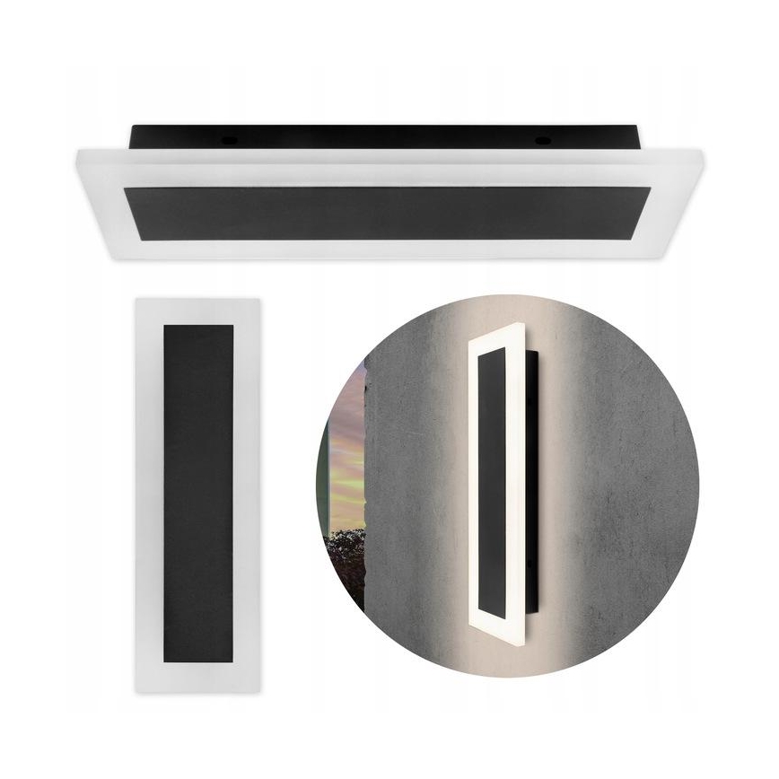 Iluminação de parede exterior LED LED/19W/230V IP54 preto