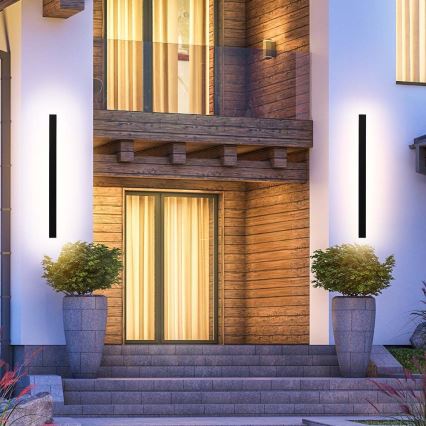 Iluminação de parede exterior LED LED/23W/230V 3000K IP65 preto