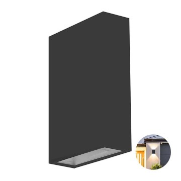 Iluminação de parede exterior LED LED/4W/230V 6400K IP65 preto