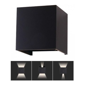 Iluminação de parede exterior LED LED/5W/230V 4000K IP65 preto