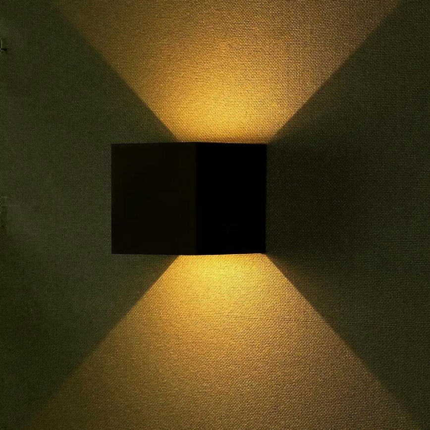 Iluminação de parede exterior LED LED/5W/230V 4000K IP65 preto