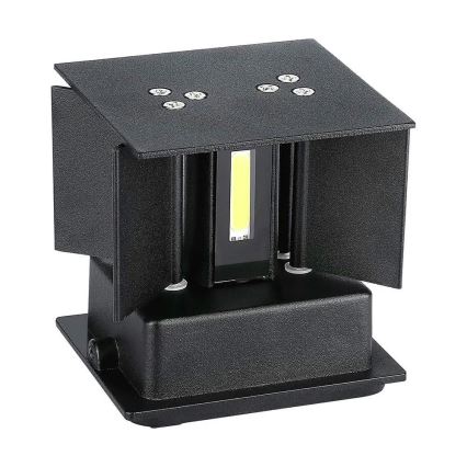 Iluminação de parede exterior LED LED/5W/230V 4000K IP65 preto
