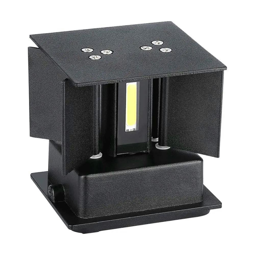 Iluminação de parede exterior LED LED/5W/230V 4000K IP65 preto