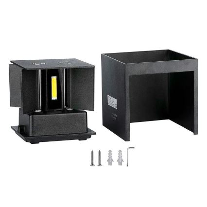 Iluminação de parede exterior LED LED/5W/230V 4000K IP65 preto