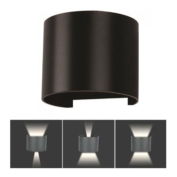 Iluminação de parede exterior LED LED/6W/230V 3000K IP65 preto