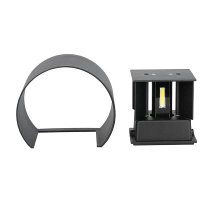 Iluminação de parede exterior LED LED/6W/230V 3000K IP65 preto