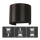 Iluminação de parede exterior LED LED/6W/230V 4000K IP65 preto