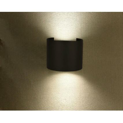 Iluminação de parede exterior LED LED/6W/230V 4000K IP65 preto