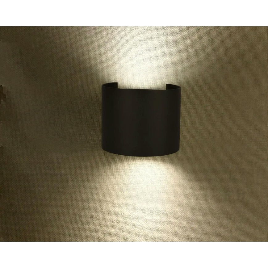 Iluminação de parede exterior LED LED/6W/230V 4000K IP65 preto