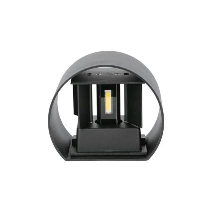 Iluminação de parede exterior LED LED/6W/230V 4000K IP65 preto