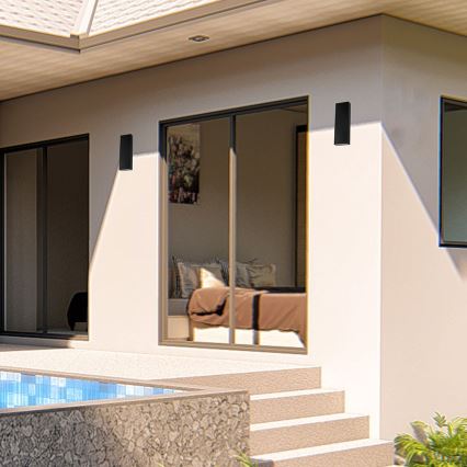 Iluminação de parede exterior LED LED/8W/230V 4000K IP65 preto