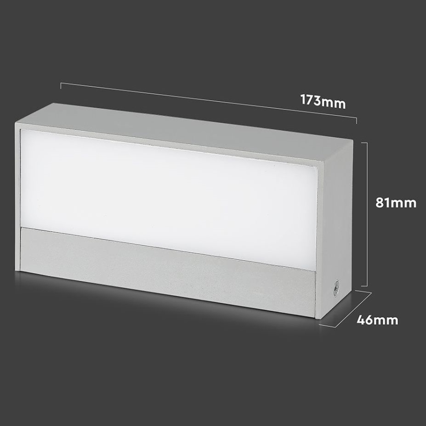 Iluminação de parede exterior LED LED/9W/230V 6500K IP65