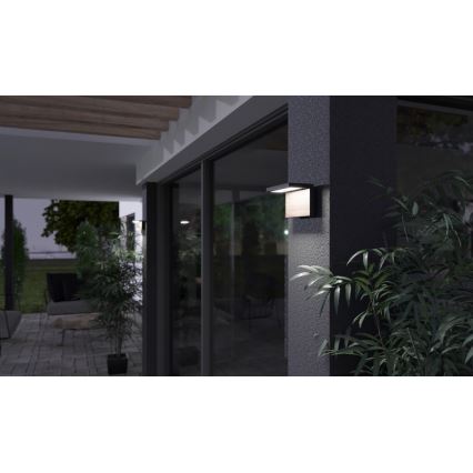 Iluminação de parede exterior LED NATURA LED/12W/230V 4000K IP65 castanho/antracite