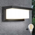 Iluminação de parede exterior LED NEELY 1xE27/9W/230V 4000K IP54 antracite