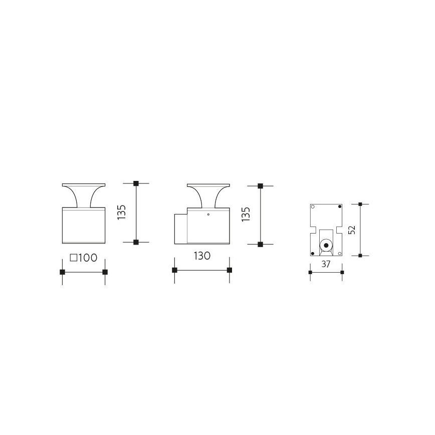 Iluminação de parede exterior LED ORNELA LED/6W/230V 3000K IP54 antracite
