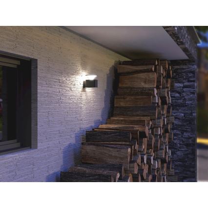 Iluminação de parede exterior LED ORNELA LED/6W/230V 3000K IP54 castanho