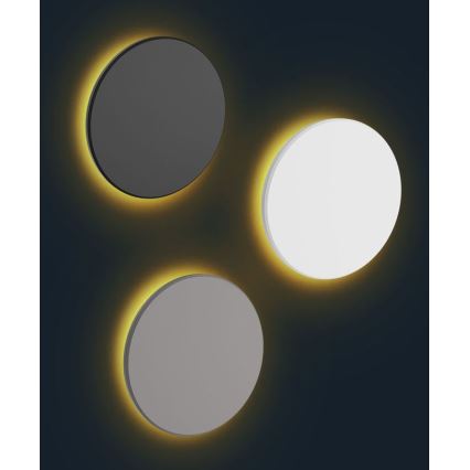 Iluminação de parede exterior LED PIATTA LED/18W/230V 3000/4000/6000K diâmetro 25 cm IP44 preto