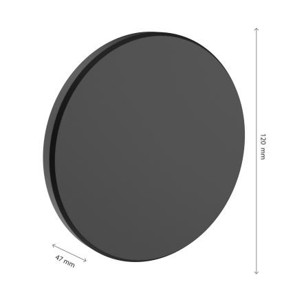Iluminação de parede exterior LED PIATTA LED/18W/230V 3000/4000/6000K diâmetro 25 cm IP44 preto