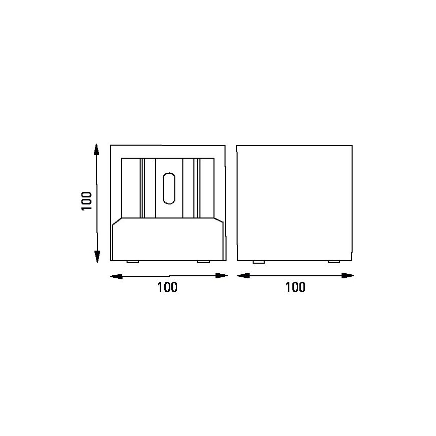 Iluminação de parede exterior LED TILL LED/6W/230V IP44