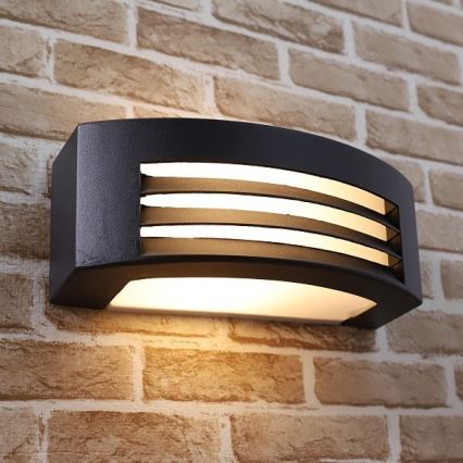 Iluminação de parede exterior OLIANA 1xE27/60W/230V IP54 preto