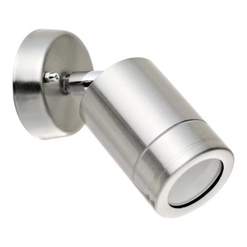 Iluminação de parede exterior OLIMP 2 1xGU10/8W/230V IP44 aço inoxidável