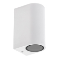 Iluminação de parede exterior PARETE 2xGU10/6W/230V IP54 branca