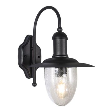 Iluminação de parede exterior TALISA 1xE27/60W/230V IP44 preto