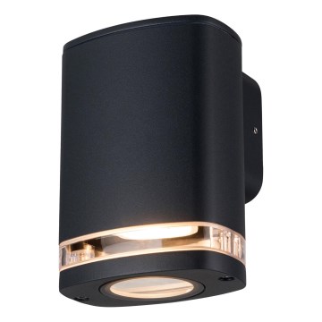 Iluminação de parede exterior ZEVI 1xGU10/10W/230V IP54 preto