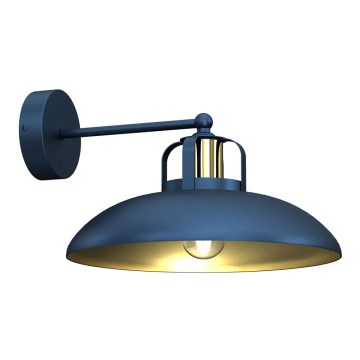Iluminação de parede FELIX 1xE27/60W/230V azul