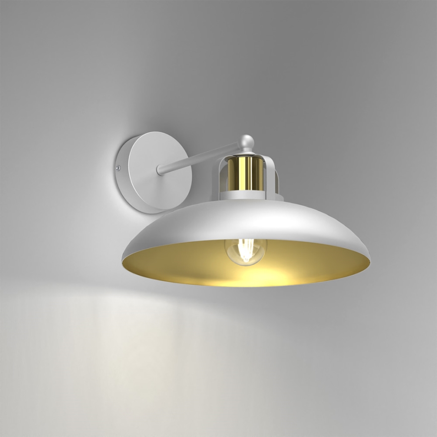 Iluminação de parede FELIX 1xE27/60W/230V branca