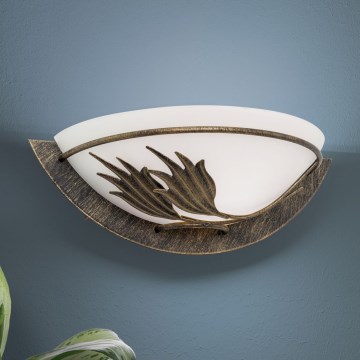 Iluminação de parede FLEUR 1xE14/60W/230V bronze