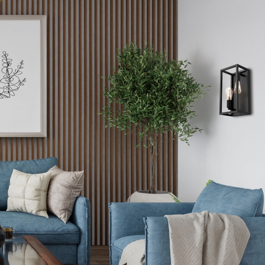 Iluminação de parede FRAME 2xE27/60W/230V