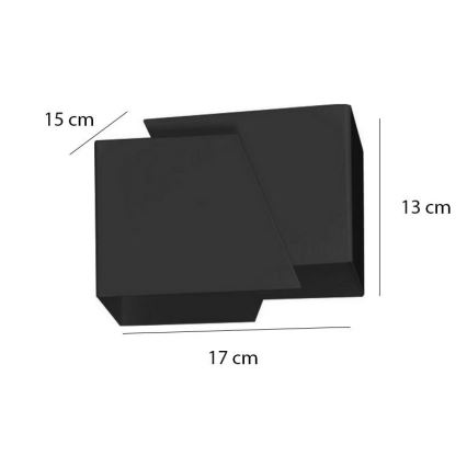 Iluminação de parede FROST 1xG9/8W/230V preto