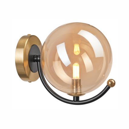 Iluminação de parede GEORGIA 1xE14/5W/230V dourado/fumado bege