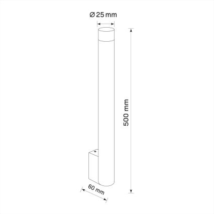 Iluminação de parede GLAM 1xG9/8W/230V preto