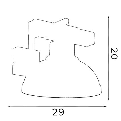 Iluminação de parede HAKON 1xE27/60W/230V pátina