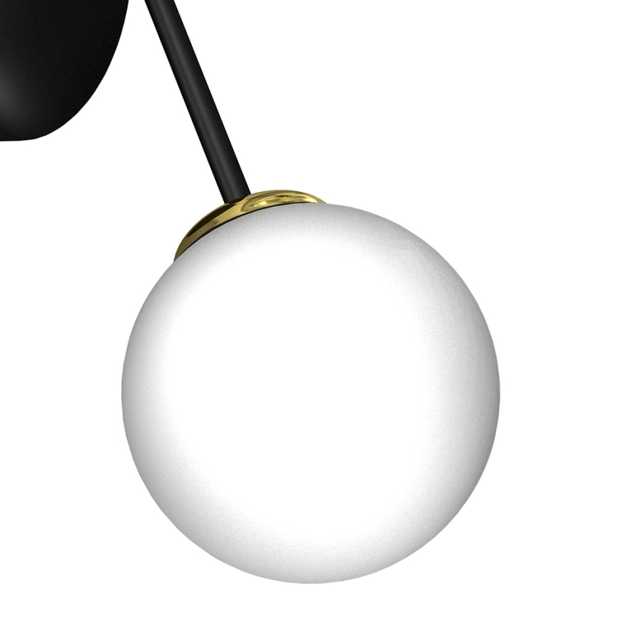 Iluminação de parede JOY 2xE14/40W/230V preta/dourada