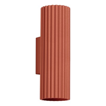 Iluminação de parede KARBON 2xGU10/10W/230V vermelho