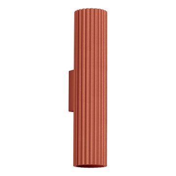 Iluminação de parede KARBON 2xGU10/10W/230V vermelho