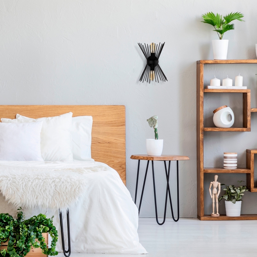 Iluminação de parede KIRPI 2xE27/40W/230V