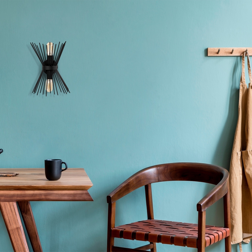 Iluminação de parede KIRPI 2xE27/40W/230V