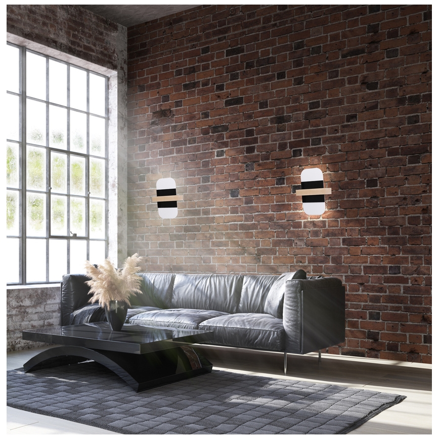 Iluminação de parede LED APRIL LED/6W/230V branco/preto