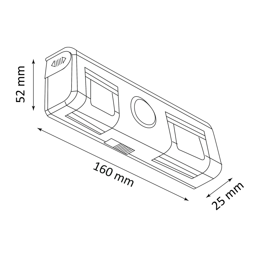 Iluminação de parede LED com sensor LED/3xAA/4,5V