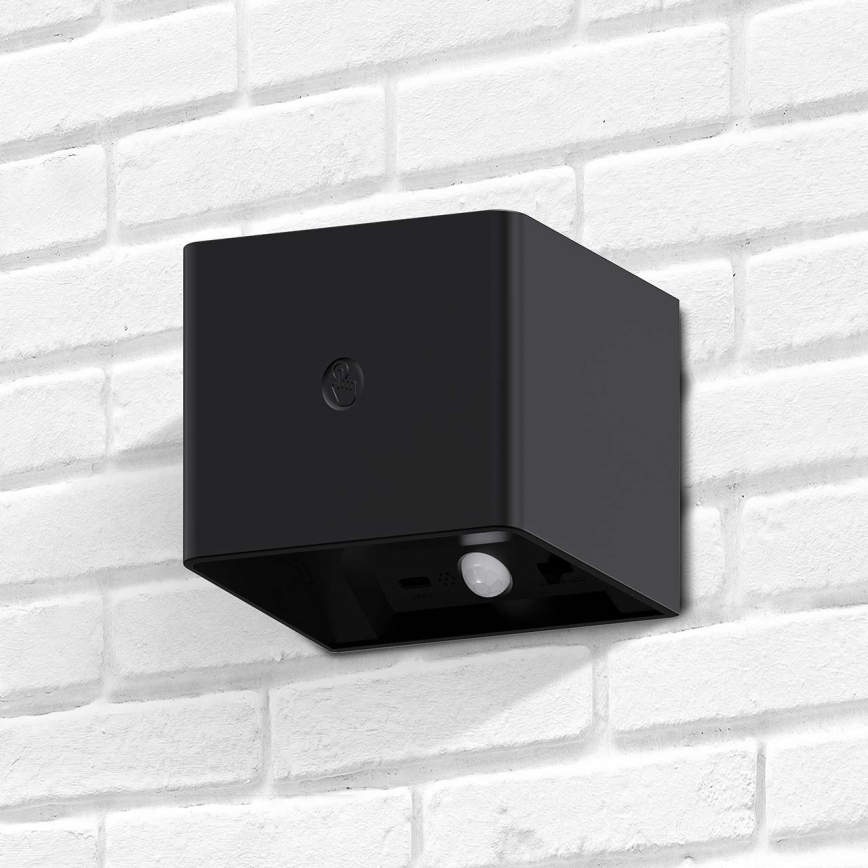 LED Regulação parede táctil iluminação com sensor MIRI LED/2,5W/3,7V 3000/4000/6400K 4000 mAh preto